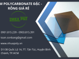 Tấm lợp lấy sáng Polycarbonate đặc và rỗng giá rẻ