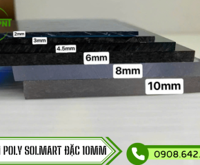Poly đặc Solmart 10mm thay thế kính cường lực cho các công trình cao cấp, độ bền cao