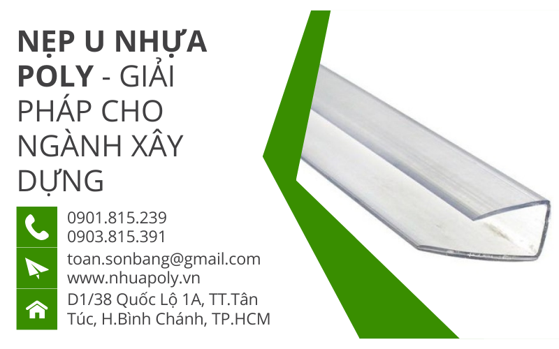 nẹp u nhựa poly