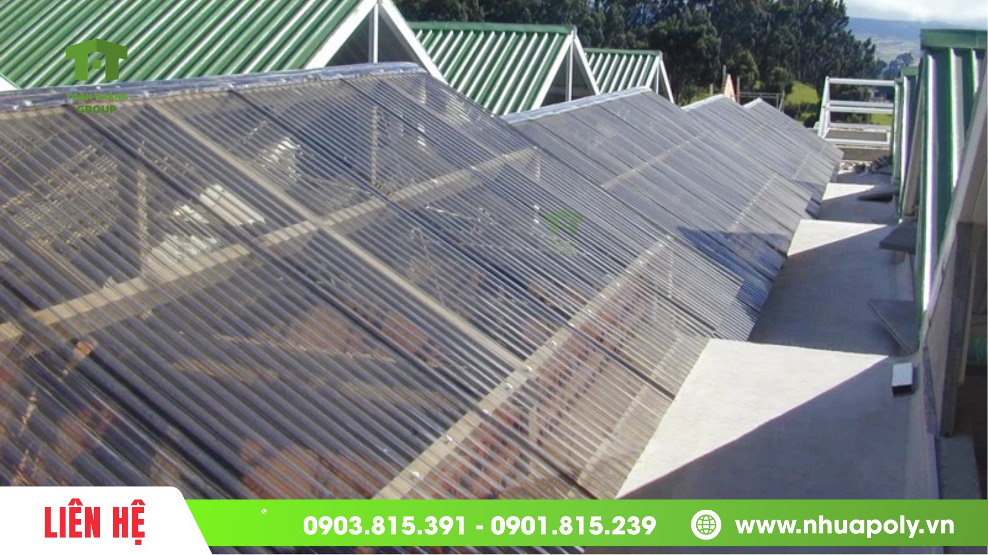 Tôn sóng tròn lấy sáng poly solar light mang lại ánh sáng tự nhiên cho ngôi nhà