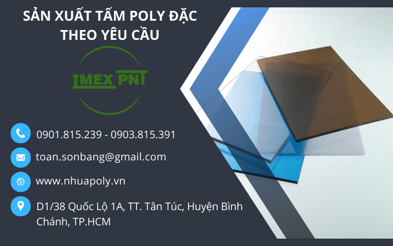 sản xuất tấm polycarbonate theo yêu cầu