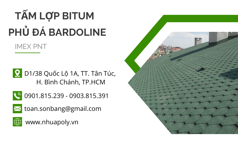 tấm lợp bitum phủ đá bardoline