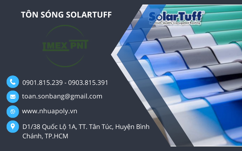 tôn sóng polycarbonate solartuff